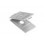 Niedax clip de montaje GRWGK 10 S para bandejas de cables de malla metálica, acero galvanizado en banda, plata