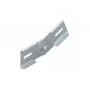 Niedax NIED conector articulado KGV 60 S, conector para sistemas de bandejas de cables, 60 mm de altura lateral, acero, galvanizado sendzimir