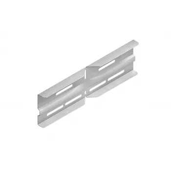 Niedax WSWV 105.390 conector angular para bandejas de cables, acero galvanizado en caliente, 105 mm de altura lateral, 390 mm de longitud de brazo