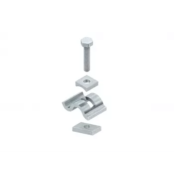 Niedax SPKGM 25 F Pinza de apriete, acero galvanizado en caliente, M8, 25 mm de rango de apriete