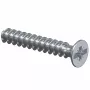 Tornillo de cabeza avellanada con rosca completa de acero inoxidable PZ1 Kaiser Elektro 2472-20
