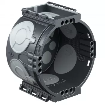 Kaiser Elektro ECON UP1 caja de mecanismos empotrable, hermética, 4x3 cúpulas roscadas, diámetro 60mm, profundidad 46mm, plástico libre de halógenos, IP20