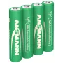 ANSMANN 4 pilas recargables tipo 1050 Micro AAA 1,2 V NiMH (1321-0025)