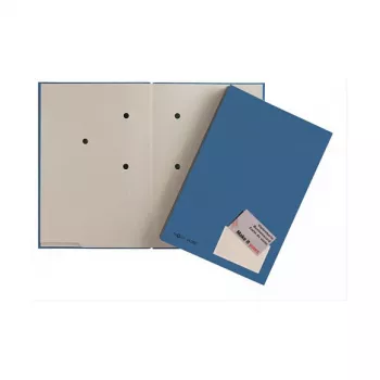 PAGNA carpeta de presentación A4 cartón azul satén vertical
