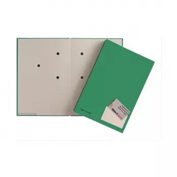 PAGNA carpeta de presentación A4 cartón verde satén vertical 24205-03
