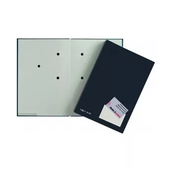 PAGNA carpeta de presentación A4 cartón negro satén vertical
