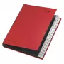 PAGNA organizador de escritorio 32 compartimentos - A4 - cartón - rojo - vertical - 340 mm - 40 mm