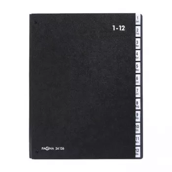 PAGNA Classic organizador de escritorio 44 compartimentos - A4 - negro - vertical - 265 x 55 x 340 mm