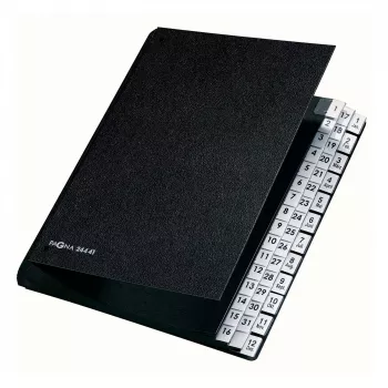 PAGNA Classic organizador de escritorio 44 compartimentos - A4 - negro - vertical - 265 x 55 x 340 mm