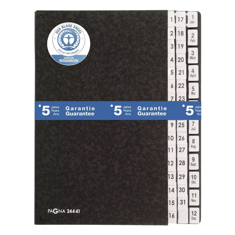 PAGNA Classic organizador de escritorio 44 compartimentos - A4 - negro - vertical - 265 x 55 x 340 mm