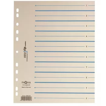 PAGNA Easy Rip separadores índice A4 100 hojas beige cartón perforado 4 agujeros 160 g/m²