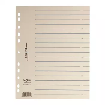 Pagna 100 separadores Easy Rip A4 beige