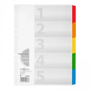 PAGNA 31000-08 archivador A4 blanco cartón Manila reforzado con PP pack de 40