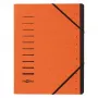 PAGNA 40059-12 Carpeta de documentos A4 naranja con banda elástica 320x245x5 mm