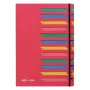 Pagna 24141-01 Carpeta organizadora A4, 12 compartimentos, rojo