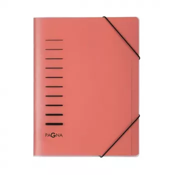 Pagna Carpeta organizadora 6 compartimentos rojo