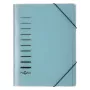Pagna Carpeta de fuelle 6 compartimentos azul