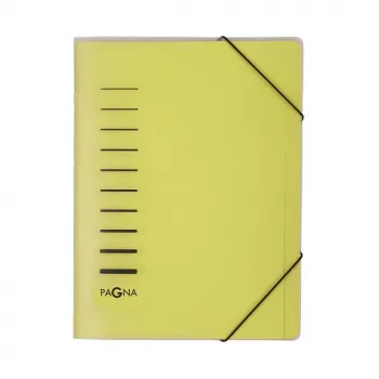 PAGNA Carpeta organizadora 6 compartimentos amarillo A4