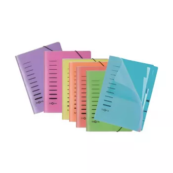 PAGNA Carpeta organizadora 6 compartimentos amarillo A4