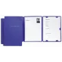 PAGNA Carpeta de presentación A4 cartón azul vertical pack de 3