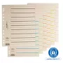 PAGNA Separadores A4 cartón beige 100 uds. sin perforar 180 g/m² 44063-09