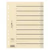 PAGNA Separadores A4 cartón beige 100 uds. sin perforar 180 g/m² 44063-09