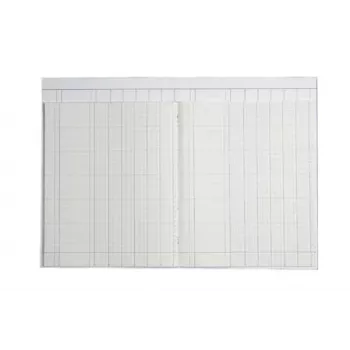 KOENIG & EBHARDT Libro de columnas A4 6 columnas 32 líneas 80 páginas grapado rayado verde