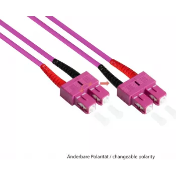 Good Connections cable de conexión de fibra óptica dúplex OM4 (multimodo 50/125) SC/ST - 7,5 m