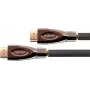 PYTHON Cable HDMI High-Speed con Ethernet 4K2K/UHD, contactos chapados en oro, OFC, trenzado de nailon, negro, 1 m, serie PYTHON (GC-M0015)