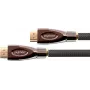 GoodConnections Cable HDMI High-Speed con Ethernet 4K2K/UHD, activo (chipset Redmere), contactos chapados en oro, OFC, trenzado de nailon negro, 30 m, serie PYTHON (GC-M0024)