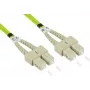 GoodConnections Alcasa LW-8075SC5 Cable de fibra óptica 7,5 m LSZH OM5 SC Dúplex Verde