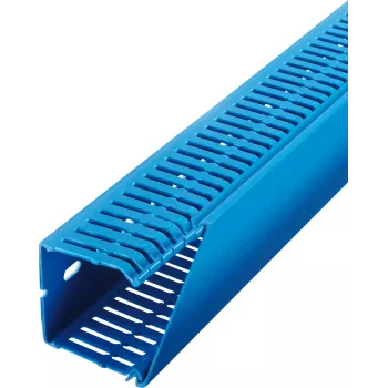 LICATEC Terminal Safety canaleta de cables azul RAL 5015 100x80mm 7534-1