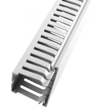 LICATEC canaleta de cables 25 x 75 mm libre de halógenos gris 7670-1