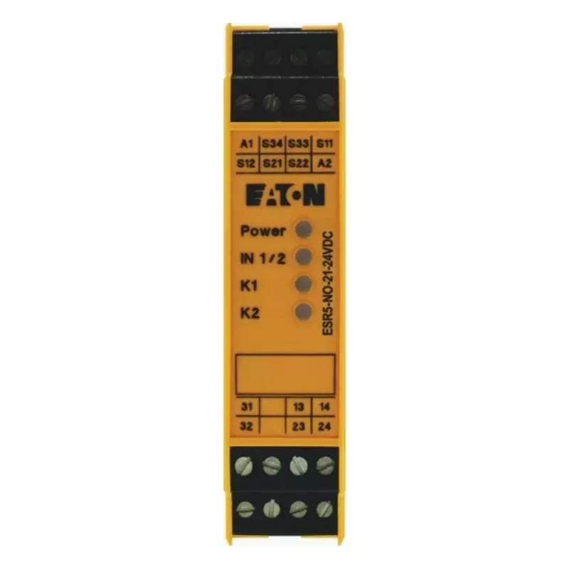 EATON ESR5-NO-21-24VDC relé de seguridad parada de emergencia 24V DC 2NO+1NC carril DIN