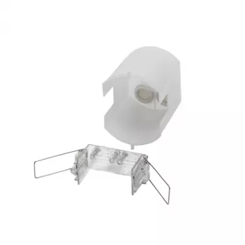 ESYLUX EP10425929 carcasa de superficie blanca polipropileno 63x63 mm