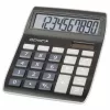 Genie 840 BK Calculadora de sobremesa - 10 dígitos - pantalla inclinable - alimentación dual (solar y batería) - negro/gris