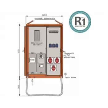 Walther WAV0100R1 distribuidor de corriente portátil 22kVA
