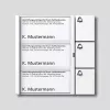 Siedle TM 612-3 W Módulo de botón de llamada - Blanco - 3 botones - Serie Vario