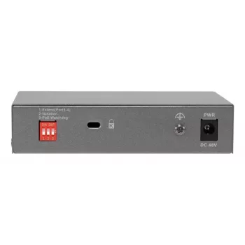 LevelOne GEP-0531 Switch PoE+ no gestionado, 3x GE PoE+ (30W) + 1x Hi-PoE (60W), Presupuesto 60W, Sobremesa de plástico