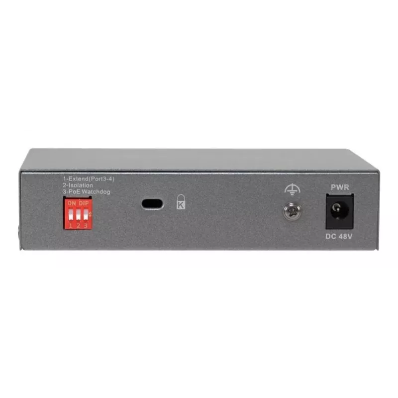 LevelOne GEP-0531 Switch PoE+ no gestionado, 3x GE PoE+ (30W) + 1x Hi-PoE (60W), Presupuesto 60W, Sobremesa de plástico