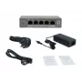 LevelOne GEP-0531 Switch PoE+ no gestionado, 3x GE PoE+ (30W) + 1x Hi-PoE (60W), Presupuesto 60W, Sobremesa de plástico