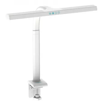 DIGITUS Lámpara de escritorio LED, 50 cm, 1025 lm, 7 W, blanco