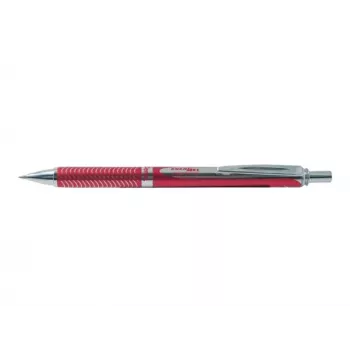 Pentel EnerGel Sterling BL407B bolígrafo roller de tinta gel líquida, 0,7 mm, negro, retráctil, carcasa de metal
