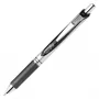 Pentel EnerGel bolígrafo de gel retráctil - negro - azul - verde - rojo - multicolor - plata - plástico - goma - ancho - redondo