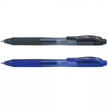 Pentel EnerGel-X BL107 bolígrafo roller de gel 0,35 mm extrafino, colores de tinta surtidos, pack de 4