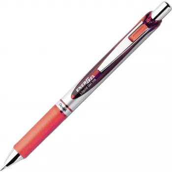 Pentel EnerGel BL77-4COL set de bolígrafos roller de gel líquida - 4 bolígrafos (naranja, rosa, azul claro, violeta) 0,7 mm