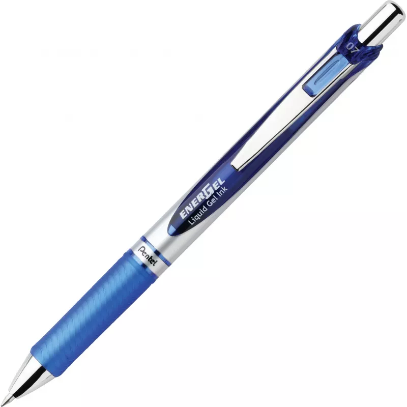 Pentel EnerGel BL77-4COL set de bolígrafos roller de gel líquida - 4 bolígrafos (naranja, rosa, azul claro, violeta) 0,7 mm