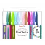 Pentel Brush Sign Pen Artist 12 set de pinceles pastel SES15C-12