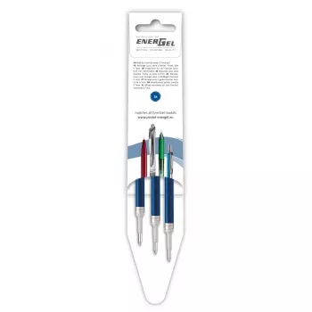 Pentel 3 recambios de bolígrafo de gel EnerGel azul 0,7 mm