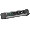 Bachmann CONNECT US regleta de enchufes - 4 tomas, cable de 1,8 m, negro
